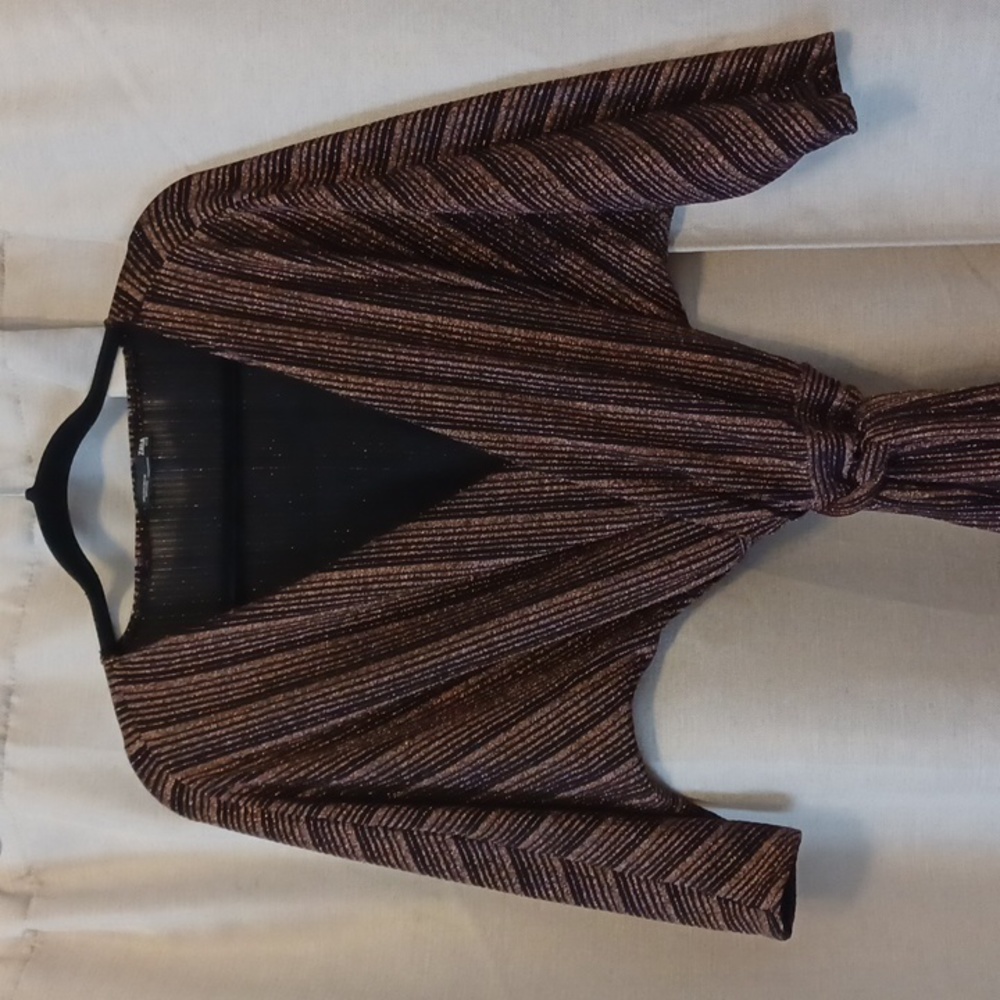 Zara Wrap Dress - Metallic Gold Copper Dark Rose Gold 70s Wrap Dress